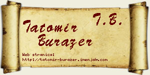 Tatomir Burazer vizit kartica